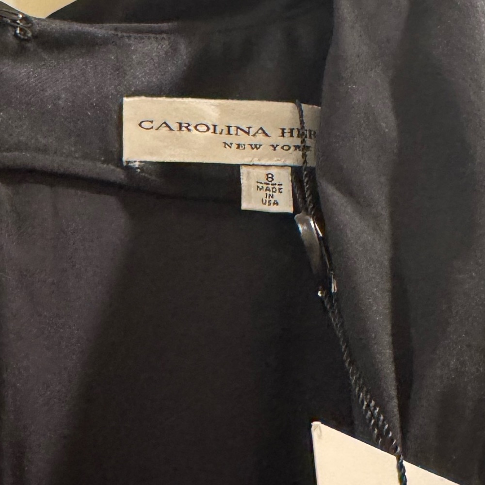 NWT Carolina Herrera Elegant Black Sleeveless Dress Size 8 - Picture 3 of 5
